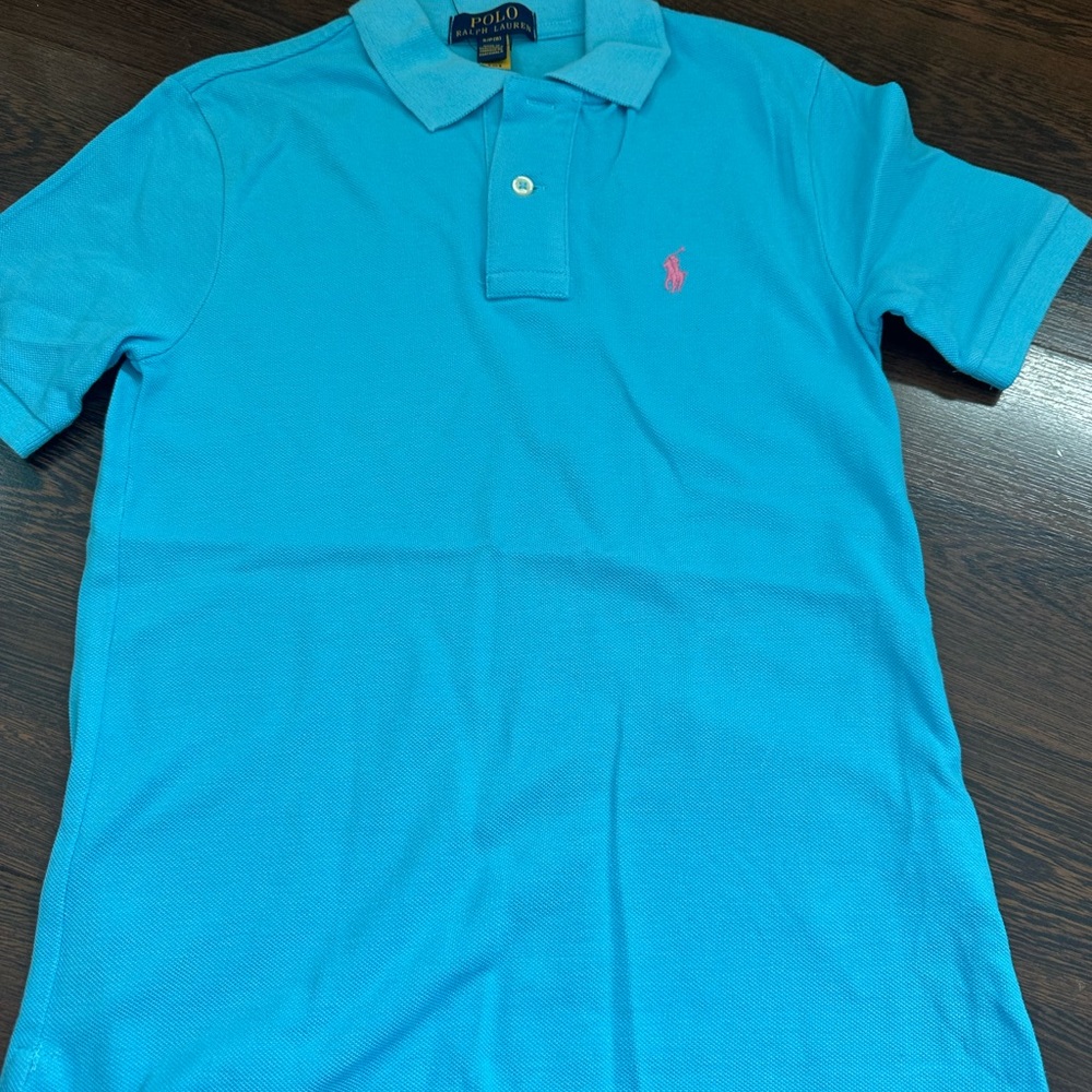 Polo by Ralph Lauren Men's Aqua Polo Shirt